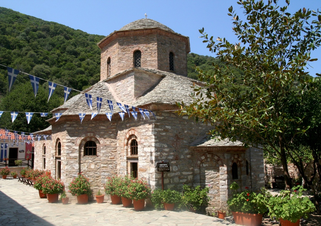 'Monastery Church on the island of Skiathos.' - Σκιαθος